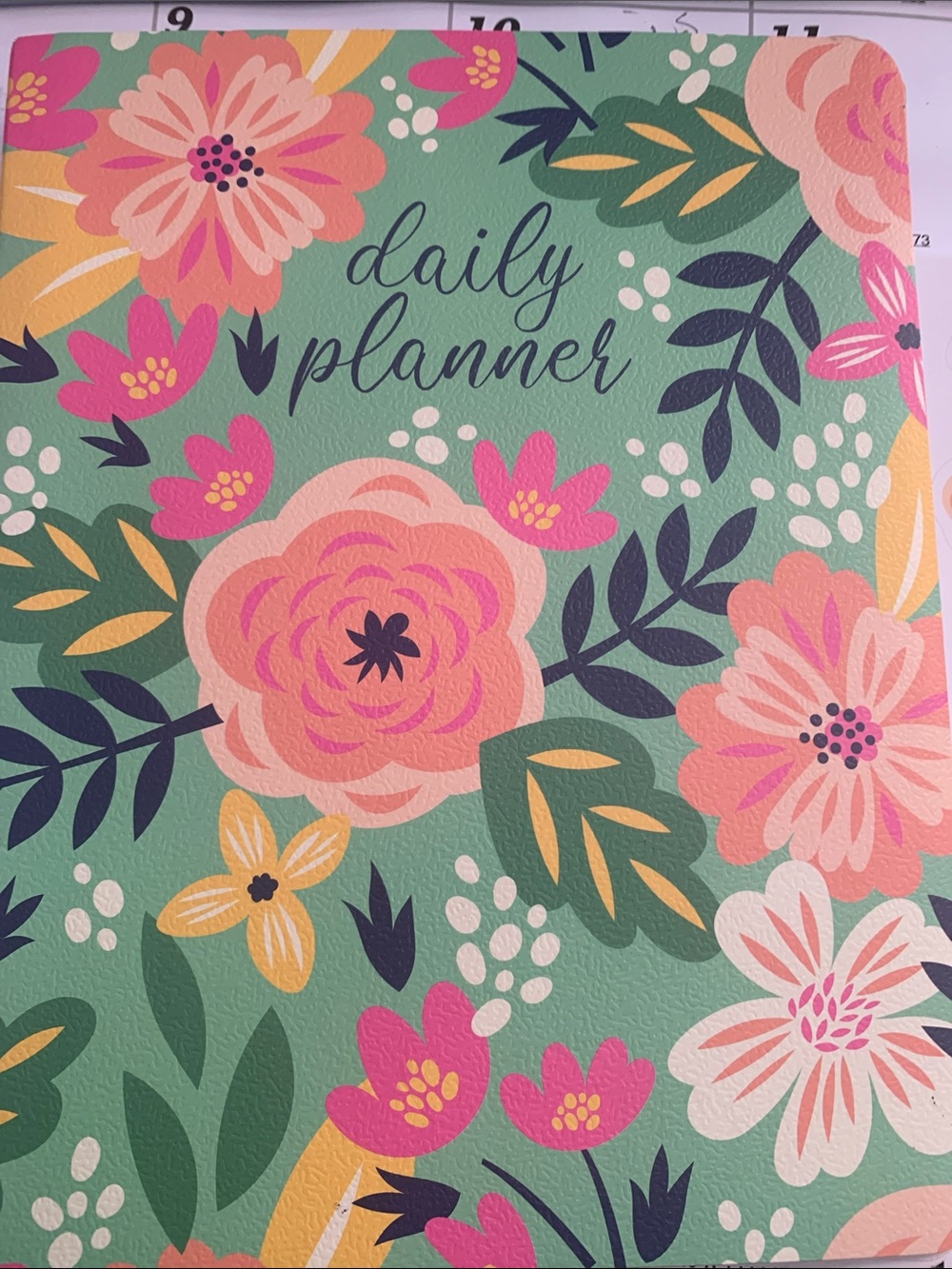 Floral Daily Planner — with five sticker sheets